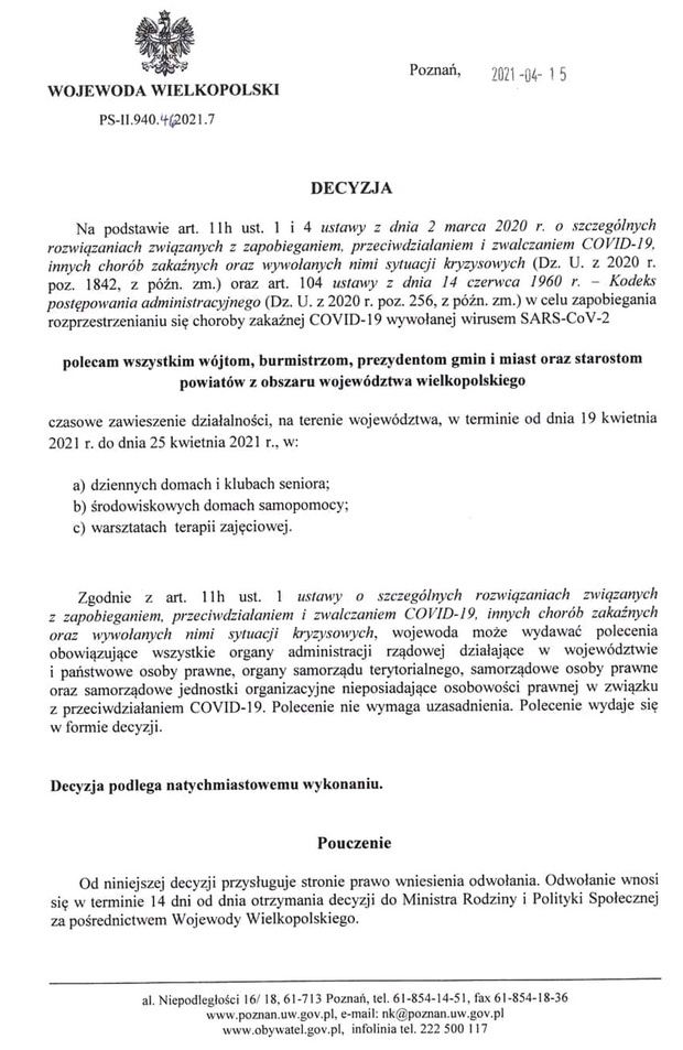Decyzja 15.04.2021